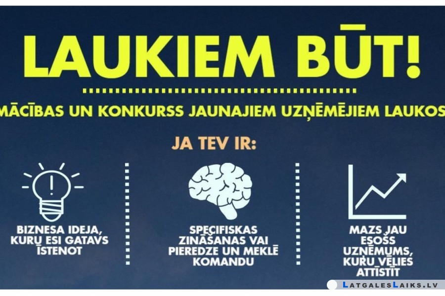 Bezmaksas mācības jauniešiem “Laukiem būt!”
