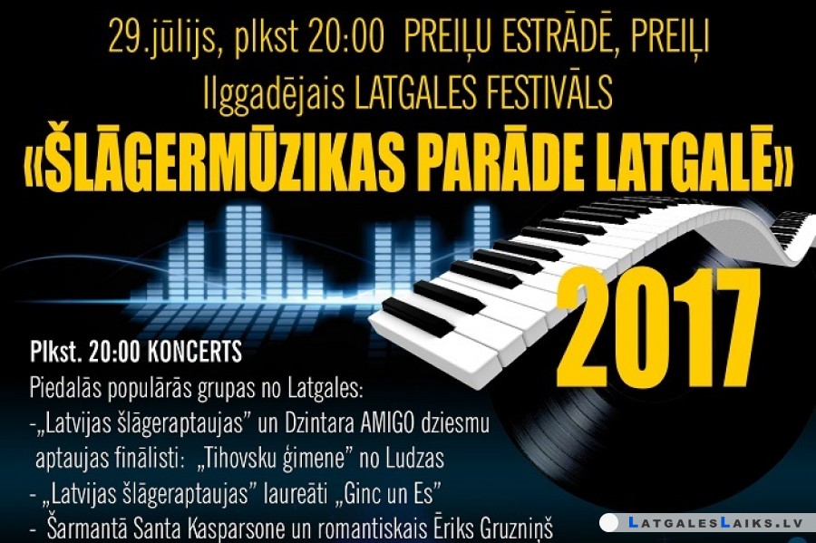 Preiļos notiks ilggadējais festivāls „Šlāgermūzikas parāde 2017”