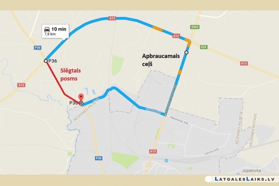 No otrdienas satiksmei tiks slēgts autoceļa Rēzekne–Gulbene posms pie Rēzeknes