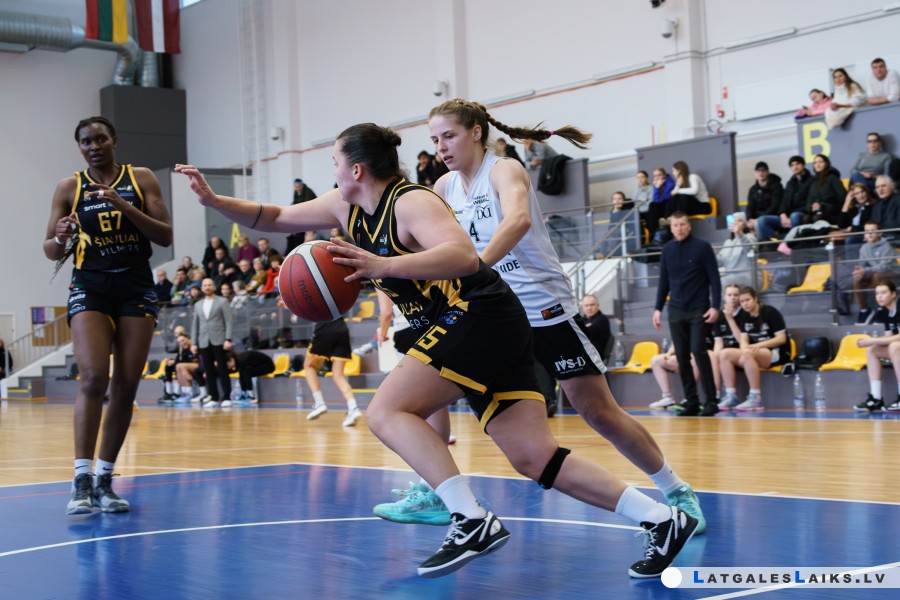 „Daugavpils Universitāte” cīnījās godam, tomēr piekāpās Šauļu basketbolistēm