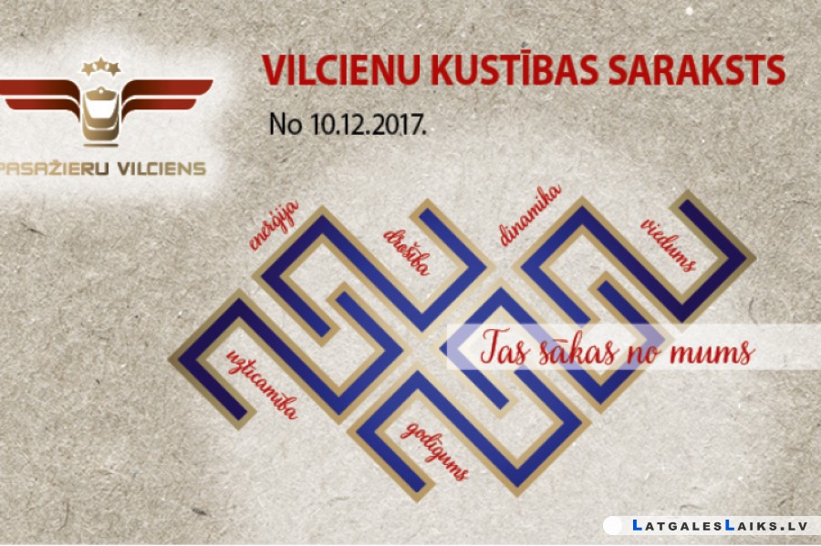 10. decembrī stājas spēkā ziemas sezonas vilcienu kustības saraksts