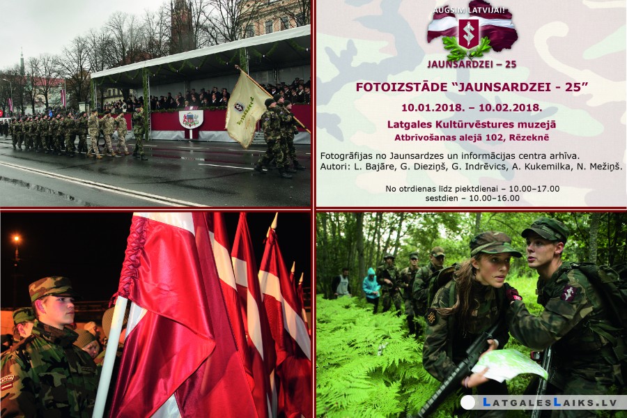 Rēzeknē būs apskatāma fotoizstāde “JAUNSARDZEI – 25”