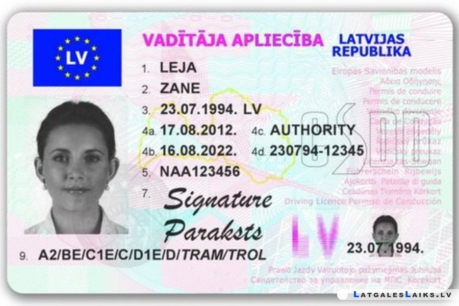 Pārbaudiet autovadītāja apliecības derīgumu