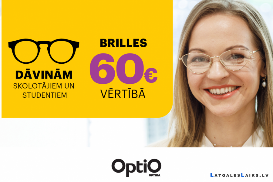 OptiO dāvina brilles skolotājiem un studentiem