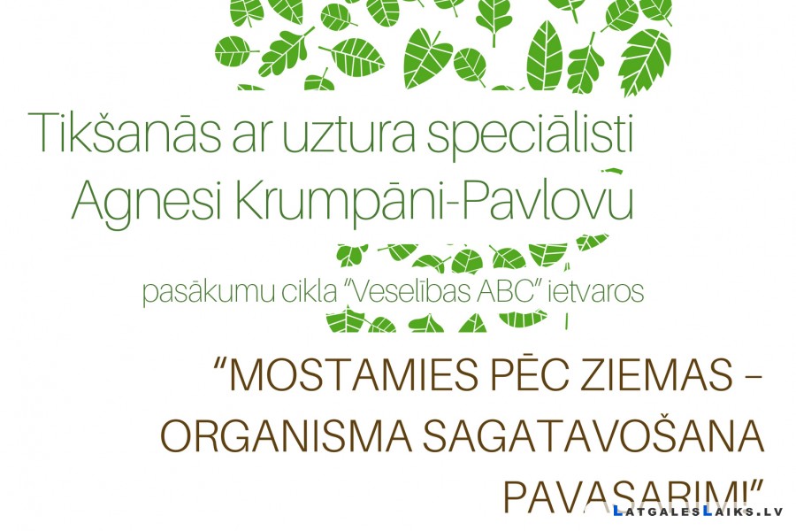 Tikšanās ar uztura speciālisti Agnesi Krumpāni-Pavlovu