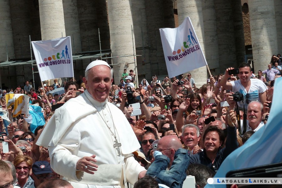 Viņa Svētība pāvests Francisks šī gada 24. septembrī apmeklēs Latviju