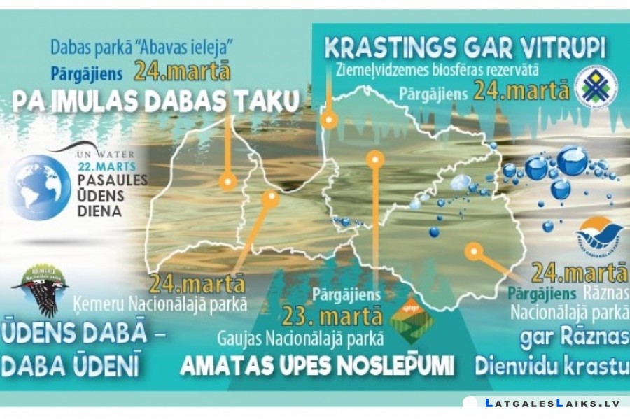 Pasaules ūdens dienā – aizraujošie pārgājieni