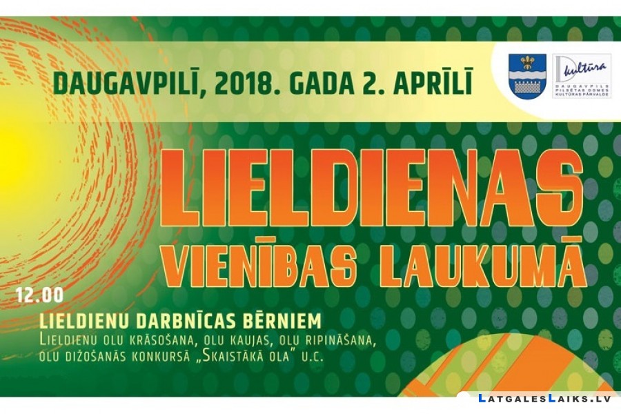 Aicina svinēt Otrās Lieldienas Daugavpilī