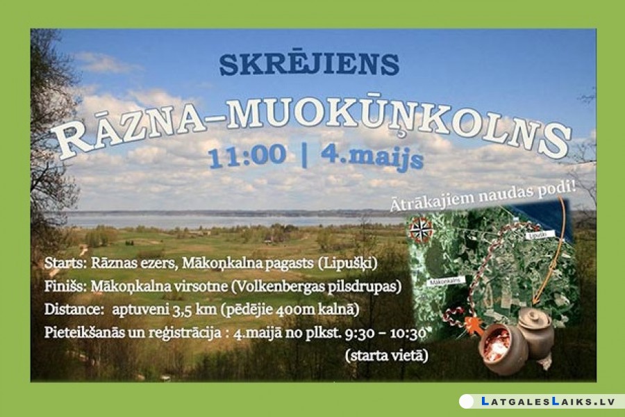 Astoto gadu notiks skrējiens “Rāzna – Muokūņkolns″