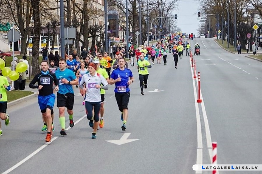 Satiksmes ierobežojumi Rēzeknes pusmaratona laikā