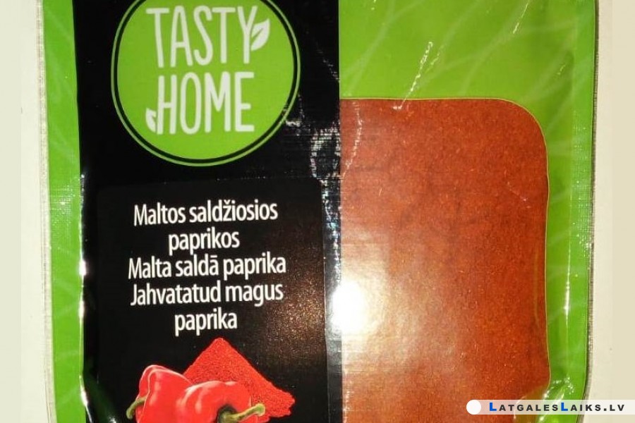 “Tasty Home” paprikā konstatēts paaugstināts bīstamas ķīmiskas vielas daudzums