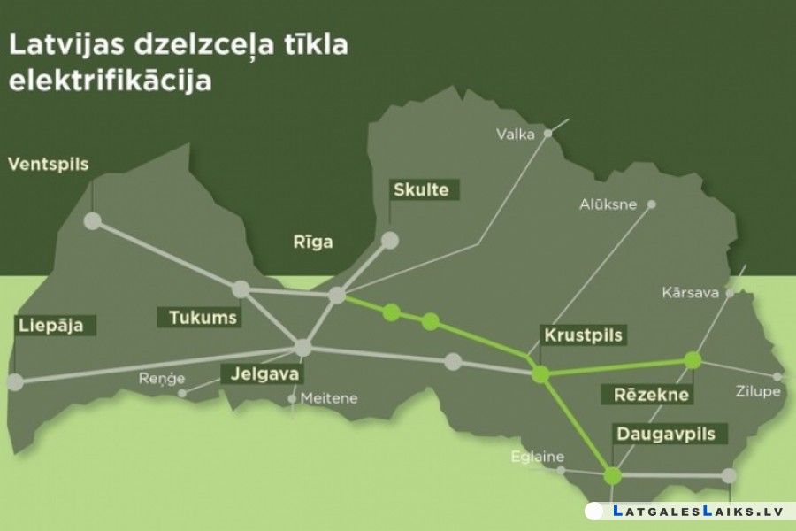 Dzelzceļa elektrifikācijas projekts nav iesaldēts