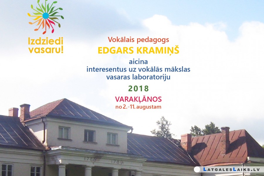 Dziedāt mīlošie pošas uz Vokālās mākslas vasaras laboratoriju Varakļānos