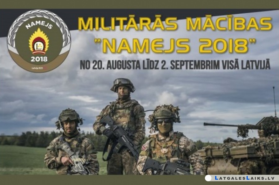 Militārajās mācībās “Namejs 2018”