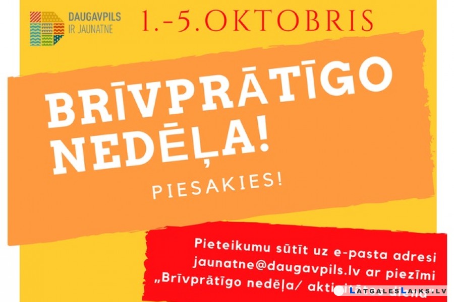 Brīvprātīgo nedēļas aktivitātes