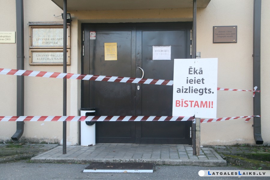 Līksnas kultūras nama ēka var sabrukt kuru katru brīdi
