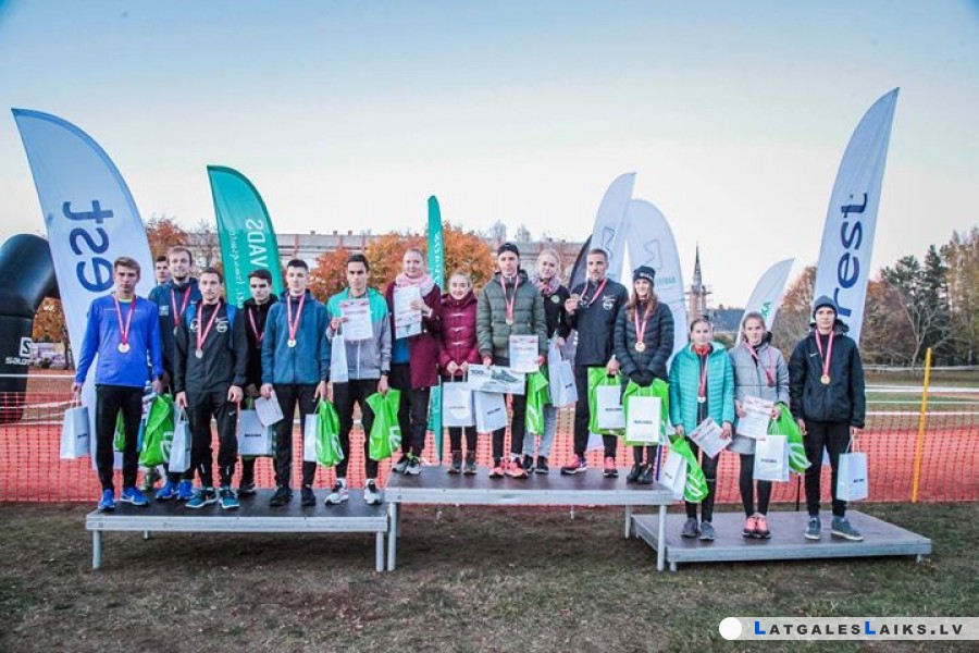 Latgales sportistiem 5 medaļas Latvijas čempionātā krosā