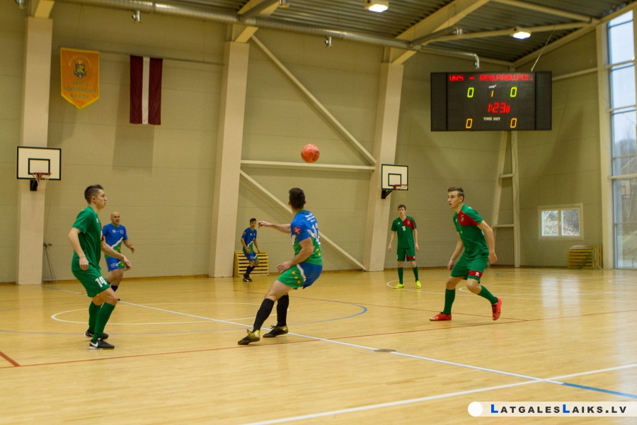 Robežsargi guva pārliecinošu uzvaru telpu futbolā