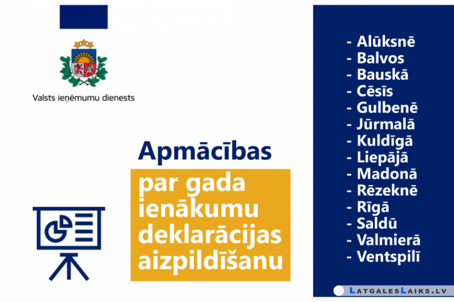 Apmācības par gada ienākumu deklarācijas aizpildīšanu
