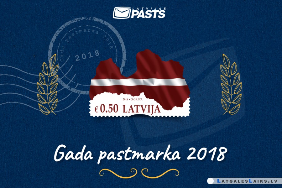 Skaistākā pastmarka veltīta Latvijas simtgadei
