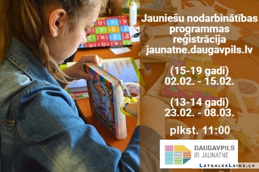 Sāksies reģistrācija vasaras jauniešu nodarbinātības programmā