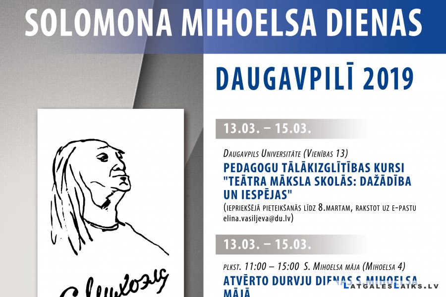 Daugavpilī norisināsies Solomona Mihoelsa dienas