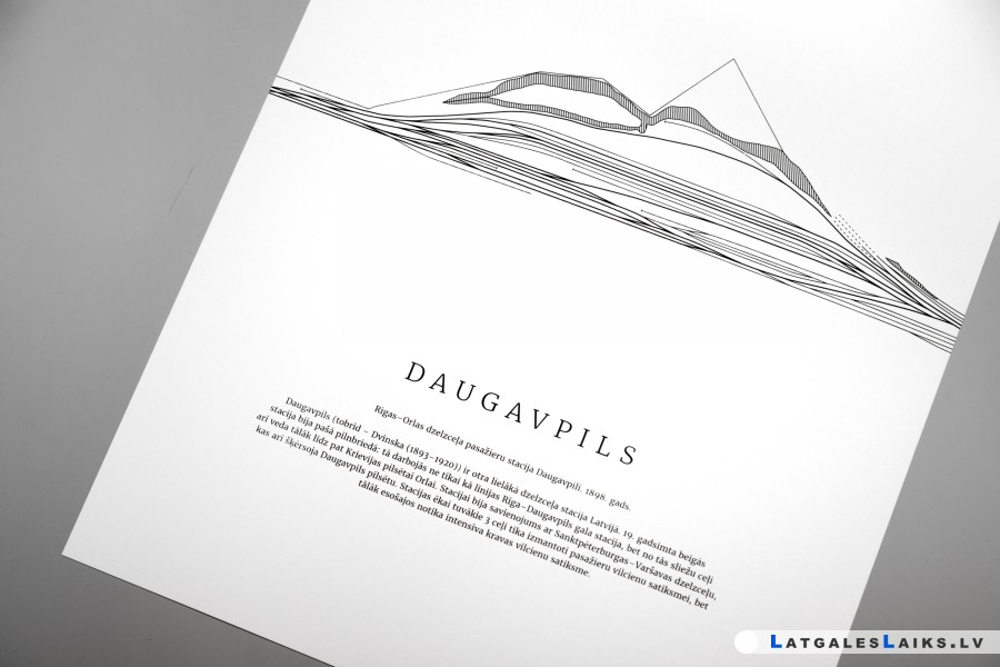 Daugavpils un citu Latvijas staciju tehniskās shēmas pārtapušas dizaina plakātu sērijā