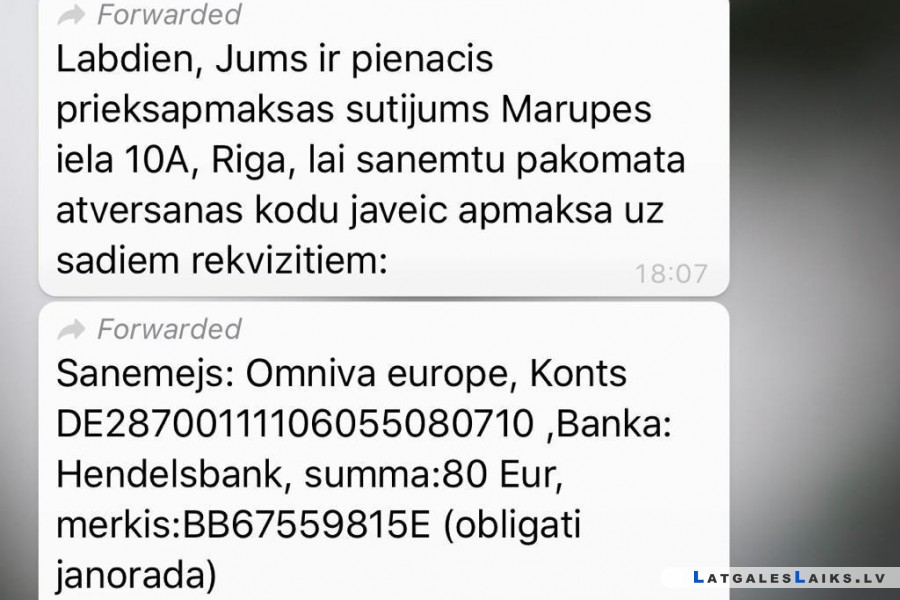 Omniva brīdina par krāpšanas mēģinājumiem