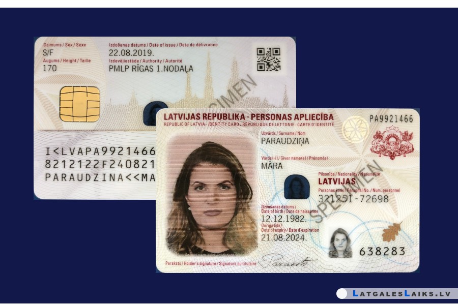 Apstiprina jaunā parauga personas apliecības