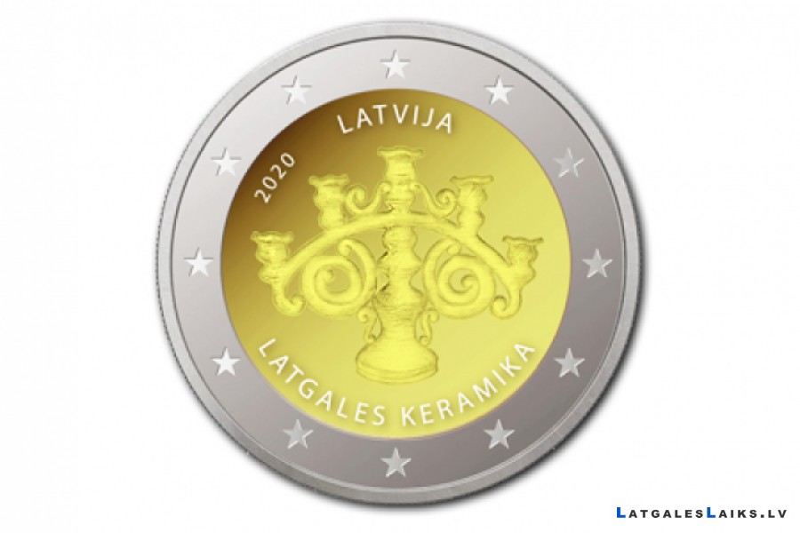 Izdos monētu „Latgales keramika”