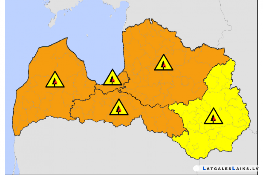 Izsludināta sevišķi augsta uguns bīstamība mežos