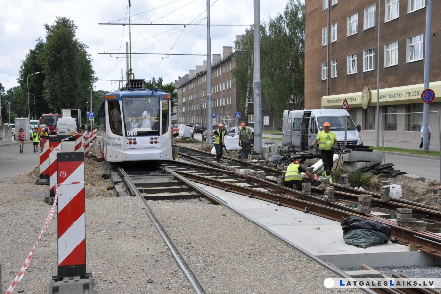 Noslēgumam tuvojas tramvaja sliežu ceļa rekonstrukcija