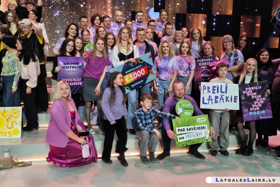 Preiļu purpura koris triumfēja “Koru karos”