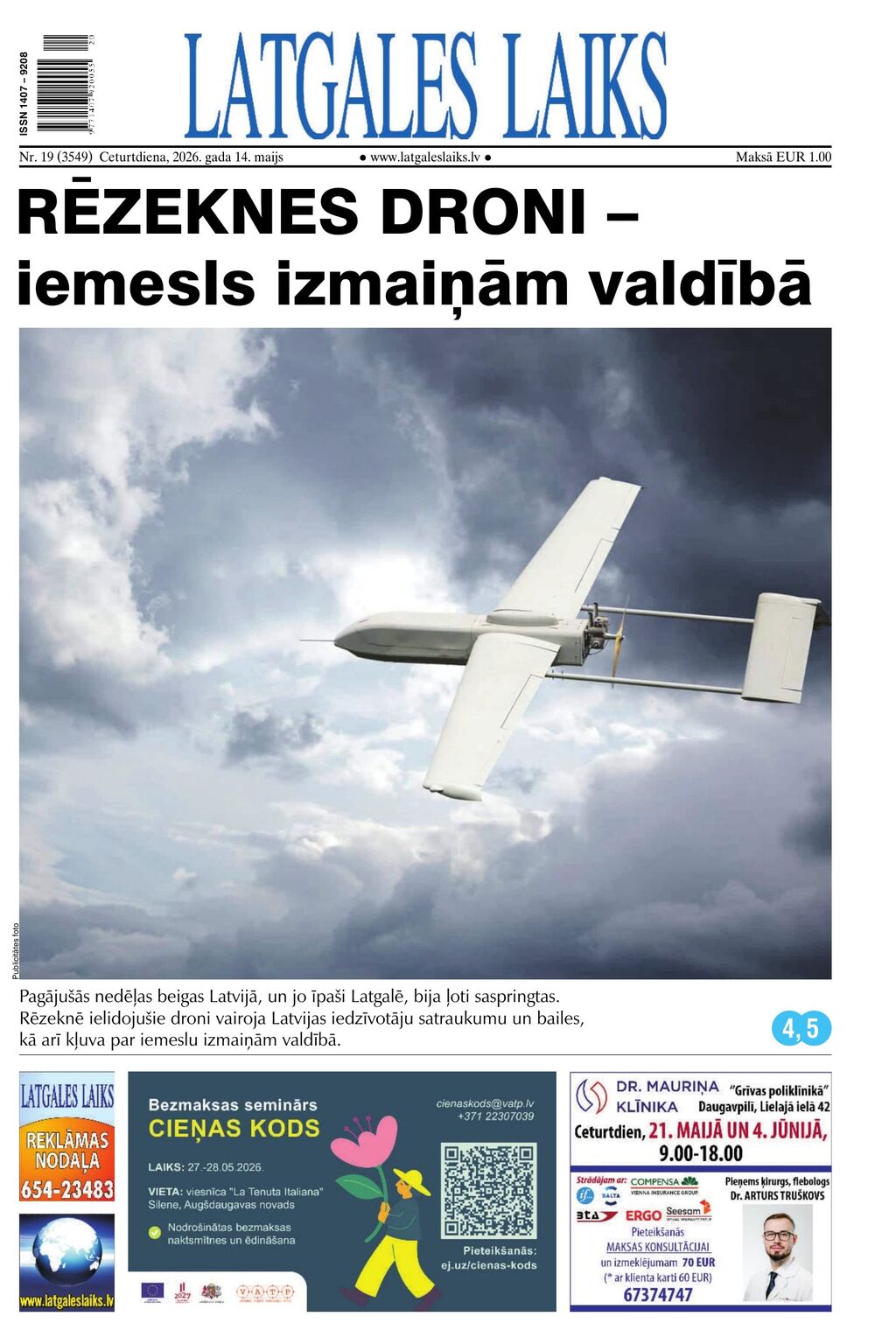 «Latgales Laiks» jaunākais numurs